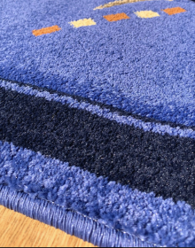 Синтетичний килим Frize Vrezanny 3039A blue - высокое качество по лучшей цене в Украине.